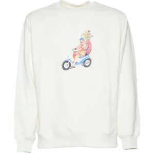 Drole de Monsieur, Heren, Sweatshirts & Hoodies, Wit, Maat: XL