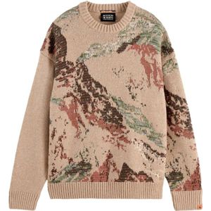 Scotch & Soda - Mountain - Sweater - Multicolour - Loose Fit - 100% Biologisch Katoen