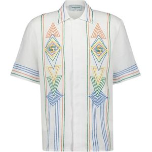 Casablanca, Dames, Blouses & Shirts, Veelkleurig, Maat: L Linnen,