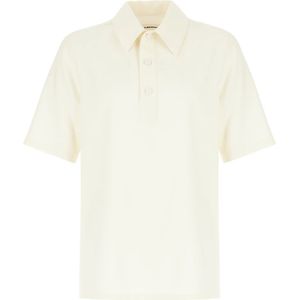 Jil Sander, Heren, Tops, Wit, Maat: L Wol,