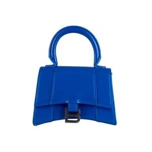 Balenciaga Elektrisch Blauwe Zandloper Handtas , Blue , Dames , Maat: ONE Size