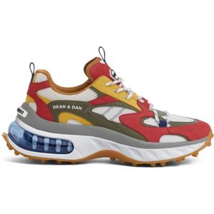 Dsquared2 Multicolor Panel Sneakers met Mesh Design , Multicolor , Heren , Maat: 45 EU