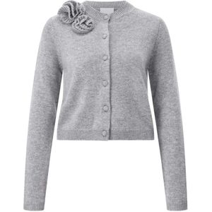 Allude, Dames, Truien, Grijs, Maat: M Wol,