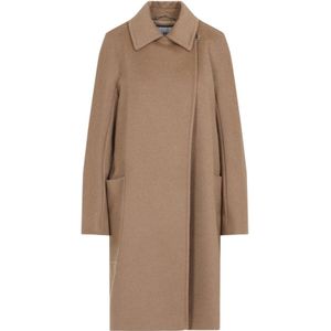Max Mara, Dames, Mantels, Bruin, Maat: XS Viscose,