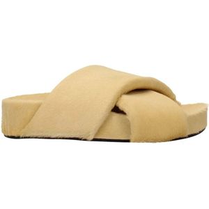 Jil Sander, Dames, Schoenen, Beige, Maat: 36 EU Leer,