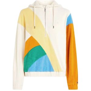 Tommy Hilfiger, Dames, Sweatshirts & Hoodies, Veelkleurig, Maat: L Katoen,