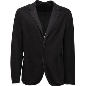 Paolo Pecora, Heren, Jassen, Grijs, Maat: M Katoen,