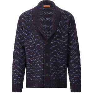 Missoni, Heren, Truien, Blauw, Maat: M Wol,