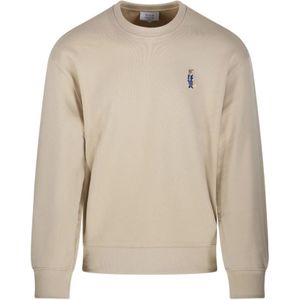 Maison Kitsuné, Heren, Sweatshirts & Hoodies, Beige, Maat: S