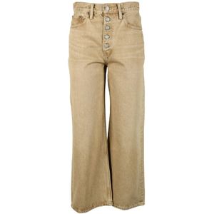 Polo Ralph Lauren, Dames, Broeken, Beige, Maat: W28 Katoen,