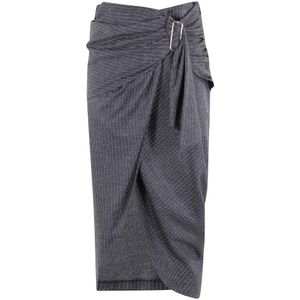 Isabel Marant, Dames, Rokken, Grijs, Maat: S Katoen,