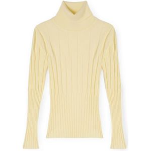 Motivi, Dames, Truien, Geel, Maat: XS Nylon,