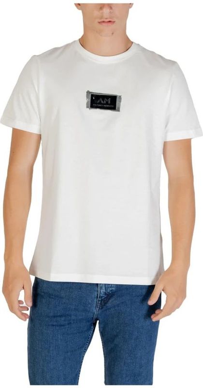 Antony Morato - MMKS02575 FA100240 - T-shirt - Wit - Korte Mouwen - Ronde Hals