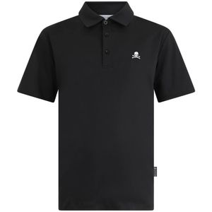Philipp Plein, Heren, Tops, Zwart, Maat: S Katoen,