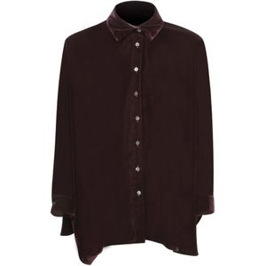 Blanca Vita, Dames, Blouses & Shirts, Paars, Maat: S