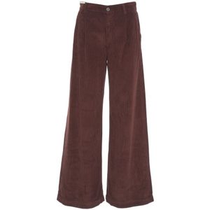 PT Torino, Dames, Broeken, Rood, Maat: W28 Velours,