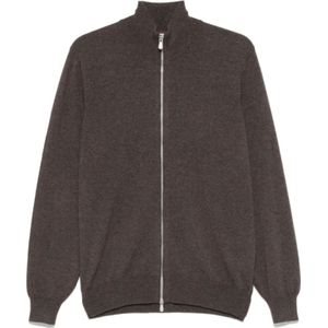 Brunello Cucinelli, Heren, Truien, Bruin, Maat: 2XL Kasjmier,
