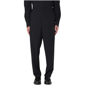 Giorgio Armani, Heren, Broeken, Blauw, Maat: XL Wol,