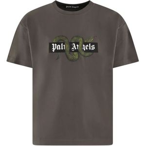 Palm Angels, Heren, Tops, Grijs, Maat: L