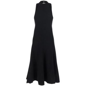 Jacquemus, Dames, Jurken, Zwart, Maat: S Polyamide,