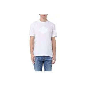 Dsquared2 Regular Fit T-shirt , White , Heren , Maat: M