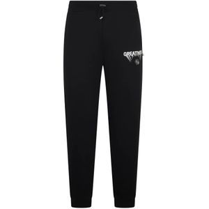 Philipp Plein, Heren, Broeken, Zwart, Maat: XS Katoen,