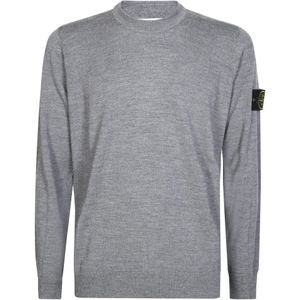 Stone Island, Heren, Truien, Grijs, Maat: S