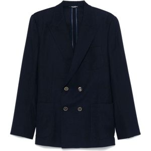 Dolce & Gabbana, Heren, Jassen, Blauw, Maat: XL