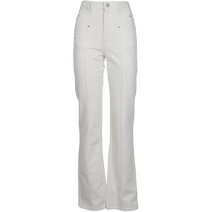 Isabel Marant, Dames, Broeken, Wit, Maat: XS Katoen,
