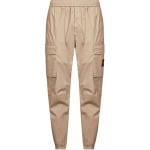 Stone Island, Heren, Broeken, Beige, Maat: W29 Katoen,