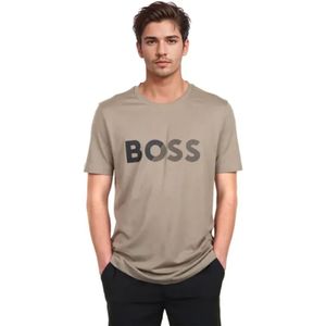 Boss - Tape Logo - T-shirt - Katoen - Met Korte Mouwen