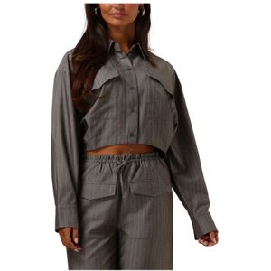 Refined Department, Dames, Blouses & Shirts, Grijs, Maat: XL