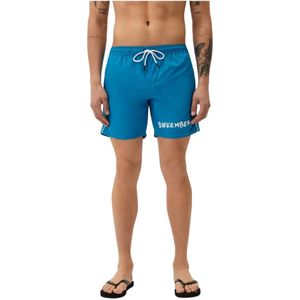 Bikkembergs, Heren, Badkleding, Blauw, Maat: M Poliester,