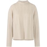 Wollen pullover met opstaande kraag van een mix van wol en kasjmier