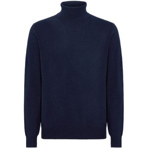Boggi Milano - Polo Neck Jumper - Kasjmier - Blauw - Heren