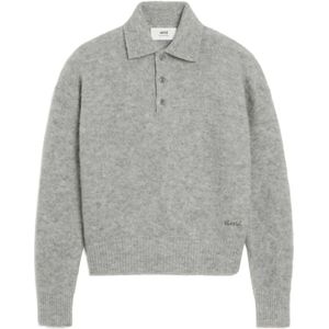 Ami Paris, Heren, Truien, Grijs, Maat: 2XS Wol,