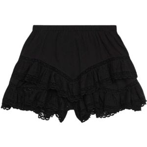 Isabel Marant, Dames, Korte broeken, Zwart, Maat: S Katoen,