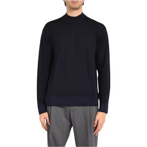 Paolo Pecora, Heren, Truien, Blauw, Maat: M Wol,