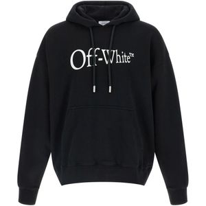 Off White, Heren, Sweatshirts & Hoodies, Zwart, Maat: M Katoen,