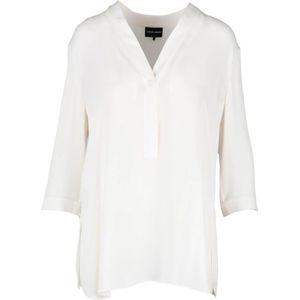 Giorgio Armani, Dames, Blouses & Shirts, Wit, Maat: XS Zijde,