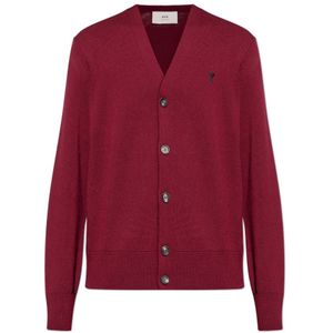 Ami Paris, Heren, Truien, Rood, Maat: 2XS Wol,