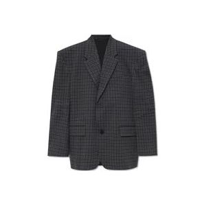 Balenciaga Oversized blazer , Gray , Dames , Maat: L
