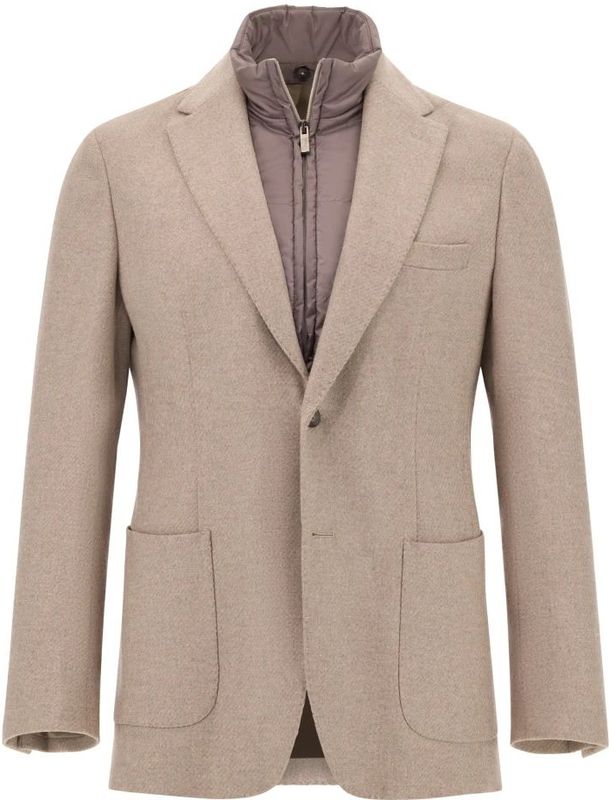 Boggi Milano, Heren, Jassen, Beige, Maat: S Wol,