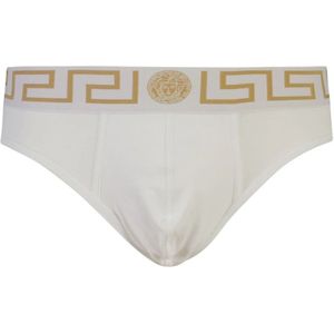 Versace, Heren, Ondergoed, Wit, Maat: M Jersey,