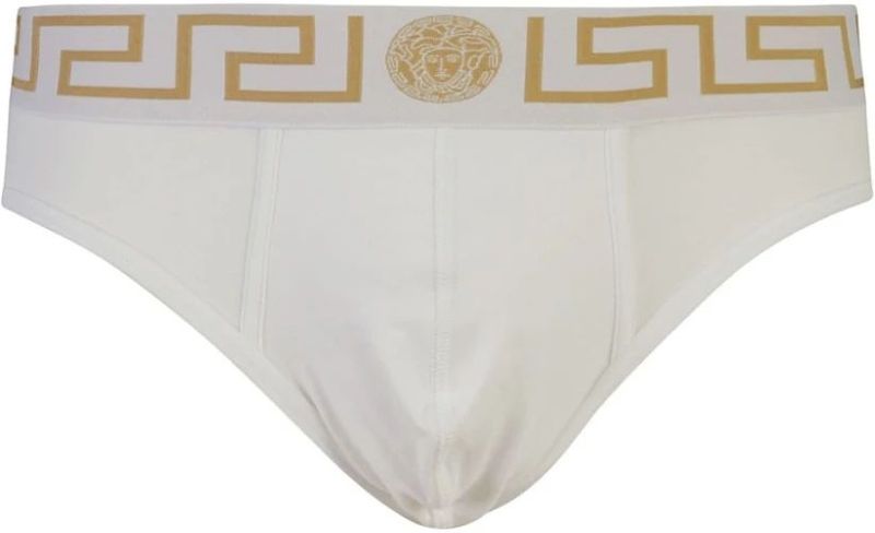 Versace - Witte Organische Jersey Lage Taille Briefs - Ondergoed - Heren
