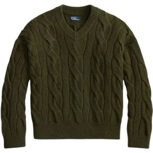 Ralph Lauren, Dames, Truien, Groen, Maat: S Wol,