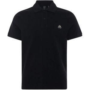 Moose Knuckles, Heren, Tops, Zwart, Maat: L Katoen,