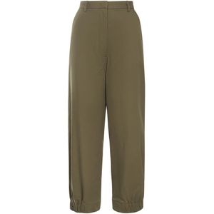 Herno, Dames, Broeken, Groen, Maat: 2XS