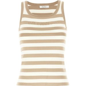 Max Mara, Dames, Tops, Beige, Maat: L Viscose,