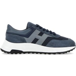 Hogan Blauwe Sneakers voor Mannen , Blue , Heren , Maat: 42 1/2 EU